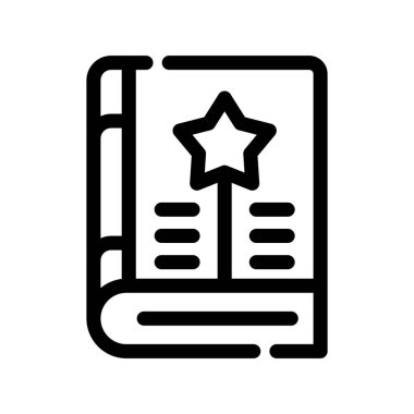 kitap vektörü ince çizgi simgesi