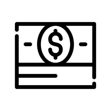 Dolar simgesi vektör illüstrasyonu