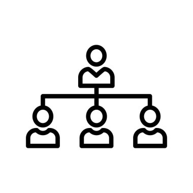 ağ vektörü ince çizgi simgesi