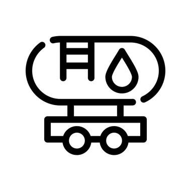 Gaz pompası kutsal kişilerin resmi, vektör çizim