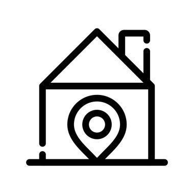 ev simgesi vektör illüstrasyonu