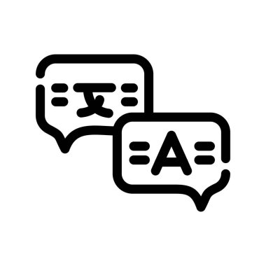 Konuşma baloncukları simgesi, vektör illüstrasyonu