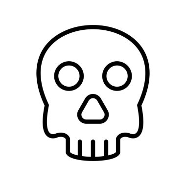 ölü kafatası çizgisi simgesi.