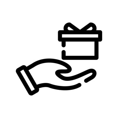 hediye simgesi vektör illüstrasyonu