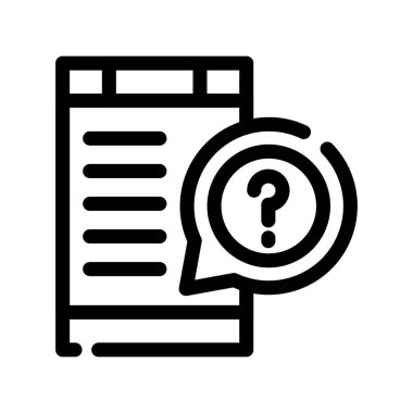 Soru işareti vektör illüstrasyonu