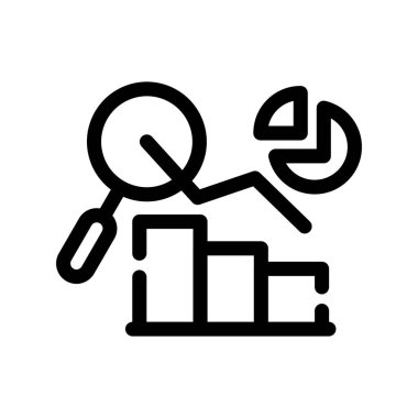 analiz vektörü ince çizgi simgesi