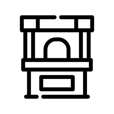 Modern yapı simgesinin vektör illüstrasyonu