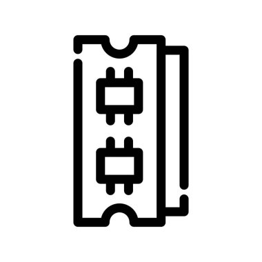 pil vektörü ince çizgi simgesi