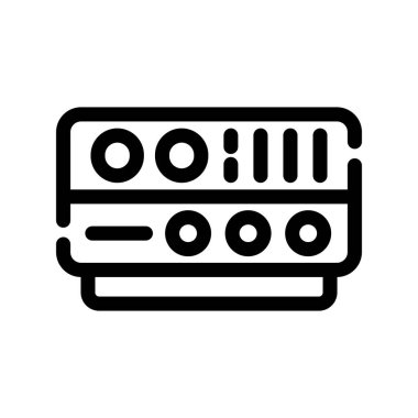 Beyaz arkaplanda izole edilmiş klima simgesi vektörü, klima işareti,