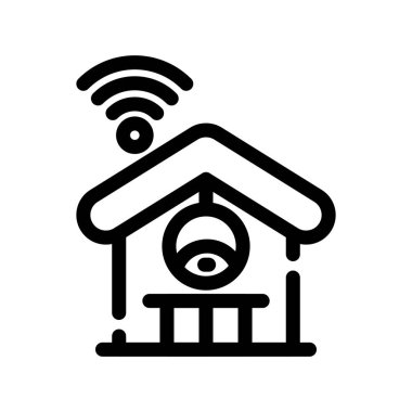 wifi vektör ince çizgi simgesi