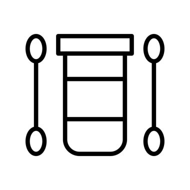 test vektörü ince çizgi simgesi