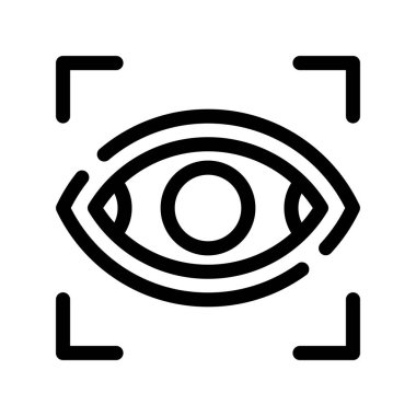Göz. Web simgesi basit illüstrasyon