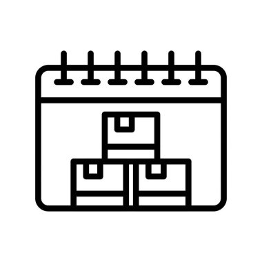 Takvim simgesi vektörü. takvim özet simgesi.