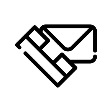 posta simgesi vektör illüstrasyonu. posta simgesi ve simgesi