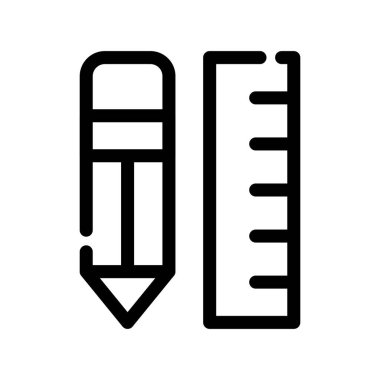 kalem vektörü ince çizgi simgesi