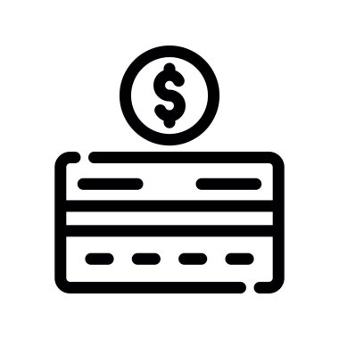 para vektörü ince çizgi simgesi