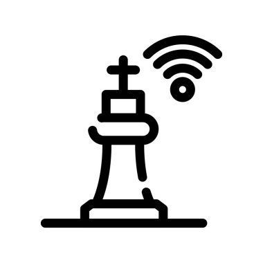 wifi vektör ince çizgi simgesi