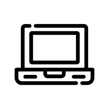 Bilgisayar monitörü simgesi. ağ izole edilmiş arkaplan için bilgisayar ekran ikonu