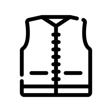 Kumaş vektörü ince çizgi simgesi