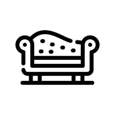 şezlong simgesi vektör illüstrasyon tasarımı