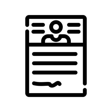 belge simgesi. Web için belge vektör sembolünün özet çizimi