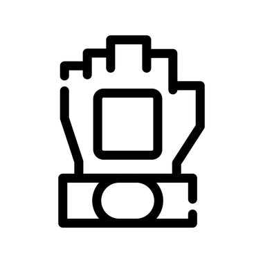 Su tankı ikonu. Beyaz arkaplanda izole edilmiş web tasarımı için ana hatlı su tankı vektör simgesi