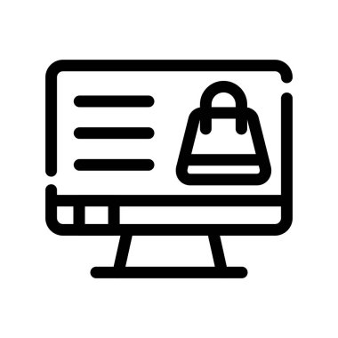 Dizüstü bilgisayar simgesi. Web için dizüstü bilgisayar vektör simgesinin taslağı