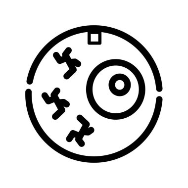 pusula vektörü ince çizgi simgesi