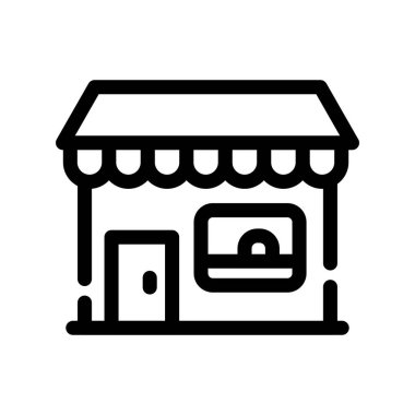dükkan simgesi vektörü beyaz arkaplanda izole edildi, web işareti kaydet