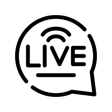 canlı vektör çizgisi simgesi