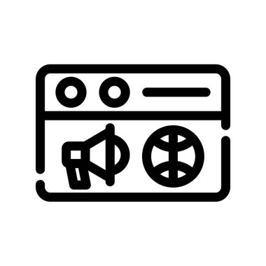 Çamaşır makinesi Vektör Satır Simgesi Tasarımı