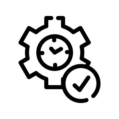 Simge ayarlanıyor. Basit vektör illüstrasyonu