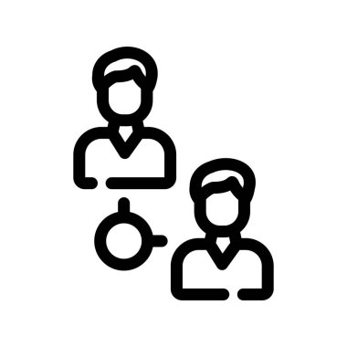 iş vektör çizgisi simgesi