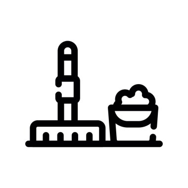 tatlı vektörü ince çizgi simgesi