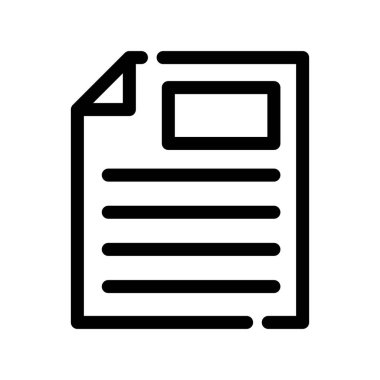 belge dosya simgesi ana hat biçiminde