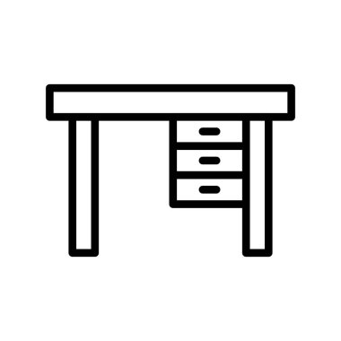 tablo vektörü ince çizgi simgesi