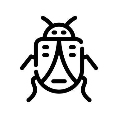 hata vektörü ince çizgi simgesi