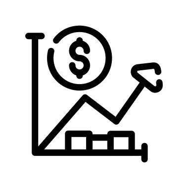 İş büyümesi simgesi, vektör illüstrasyonu