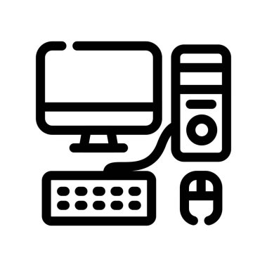 bilgisayar vektör çizgisi simgeleri