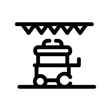 vektör çizimi, basit tasarım, seyahat simgesi