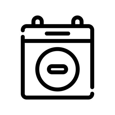 çamaşır makinesi ikon vektör çizimi