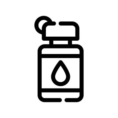 şişe vektör ince çizgi simgesi