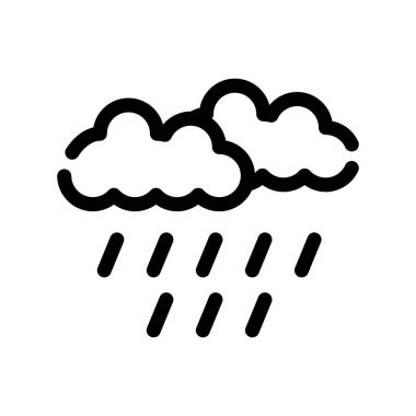 Bulut simgesi vektör illüstrasyonu