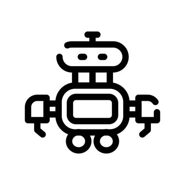 Robot ikon vektörü. izole vektör sembolü