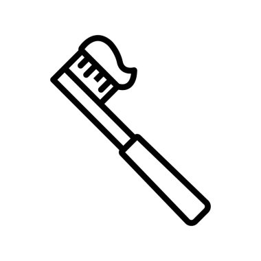 Boya fırça hat simge vektör çizim