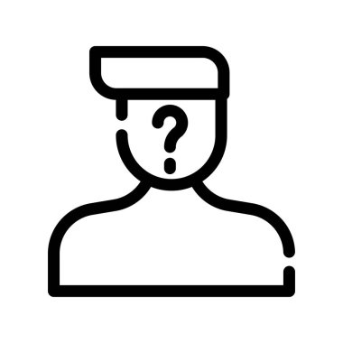 kullanıcı vektörü ince çizgi simgesi