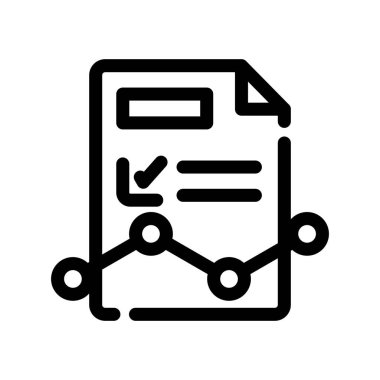 belge simgesi vektör illüstrasyonu