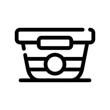 Alışveriş arabası simgesi, vektör illüstrasyonu