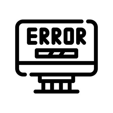 Hata hata ikonu vektör çizimi