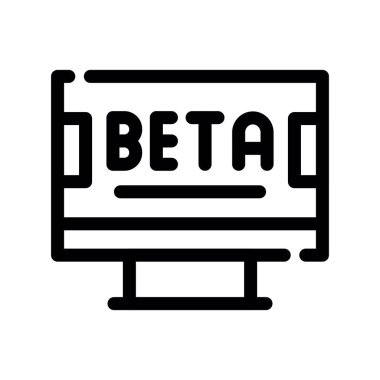 Web ve ticari ağ için vektör bilgisayar simgesi